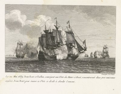 Jan Bart valt twee Engelse schepen aan, 1689 22 Mayıs 1689