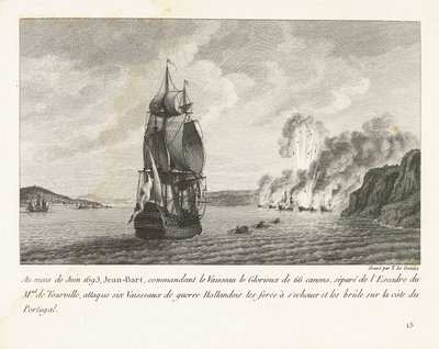 Jan Bart valt zes Hollandse schepen aan voor de kust van Portekiz, 1693 Haziran 1693