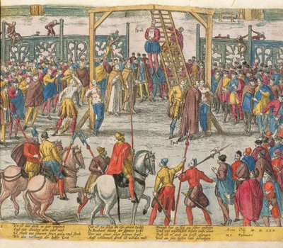 Diğer masum insanları hayata döndüren Brabant'ın Büyüsünün İnfazı by Zacharias (school of) Dolendo