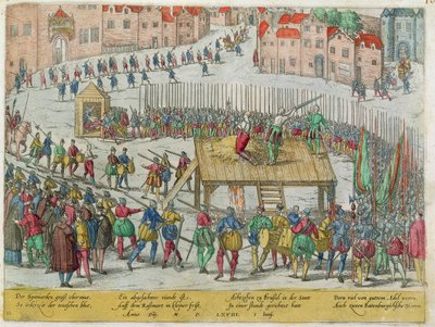 Brüksel'de Alva Dükü tarafından Kont Egmont ve Horn da dahil olmak üzere Yirmi Soylu Liderin İnfazı by Zacharias (school of) Dolendo