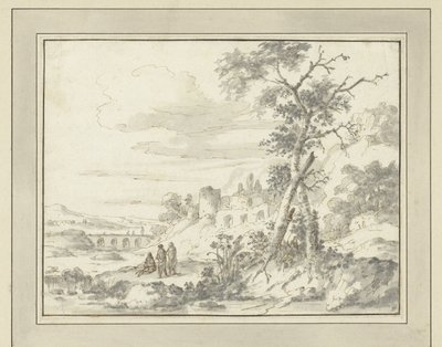 Harabeler ile Dağlık Manzara by Zacharias Blijhooft