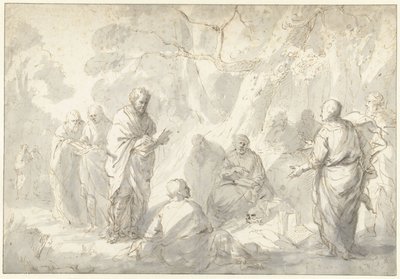 Ruhların göçü hakkında tartışan filozoflar by Zacharias Blijhooft