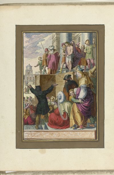 İnsanlara gösterilen İsa (Ecce homo) İsa'nın Tutkusu (dizi başlığı) by Zacharias Dolendo