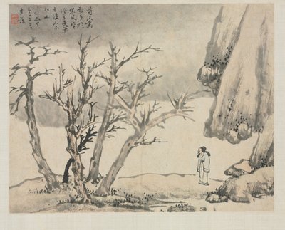 Çeşitli Tarzlarda Manzara Albümü: Karlı Manzara, 1684. by Zha Shibiao