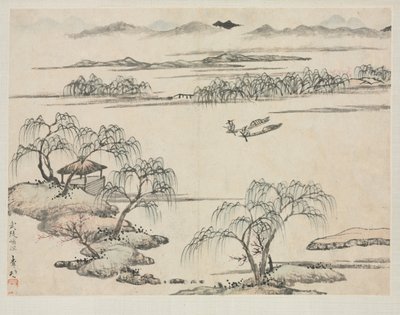 Çeşitli Tarzlarda Manzara Albümü: Wuling Akışı by Zha Shibiao