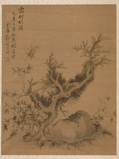 Su Shih Tarzında Buzlu Dallar ve Cüce Bambu, 1775. by Zhai Dakun