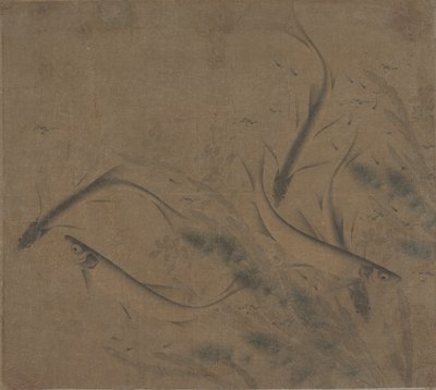 Oyunda balık, 12. yüzyıl sonu - 13. yüzyıl sonu. by Zhao Kexiong