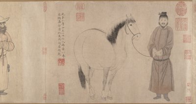 damatlar ve atlar by Zhao Mengfu Chao Meng Fu or