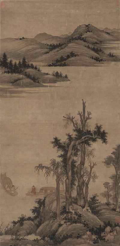 Derede ve Dağda Balıkçılar-Hermitler by Zhao Yong