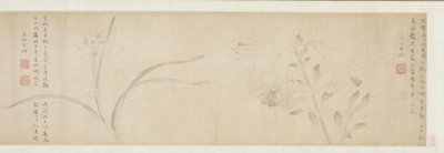 Mürekkep Çiçekleri, 1361. by Zhao Zhong
