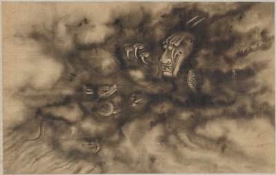 Bulutlardaki ejderhalar, Qing hanedanı, 1684. by Zhou Xun