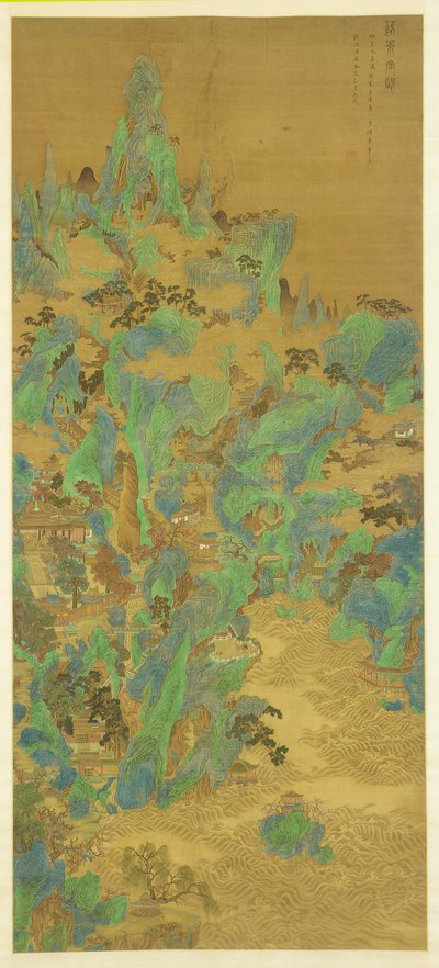 Penglai Sarayları ve Kapı Kuleleri by Zhu Dan