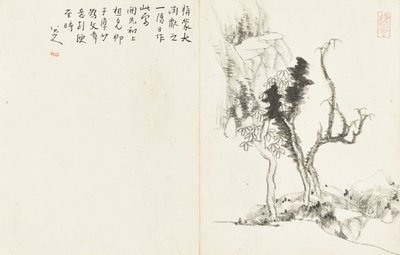 Manzaralar ve Çiçekler, altı yapraklı albüm by Zhu da Bada Shanren