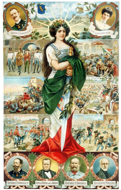 İTALYA ALLEGORİSİ TURRITA 1911 by . .