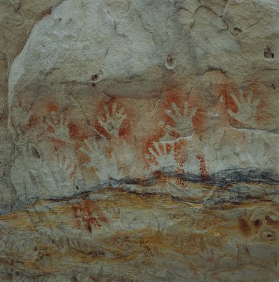 Aborijin tasarımı (kaya resmi) by William Walcutt
