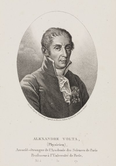 Alessandro Volta, İtalyan fizikçi ve mucit, 1800 dolayları by Frederick (attr. to) Barnard