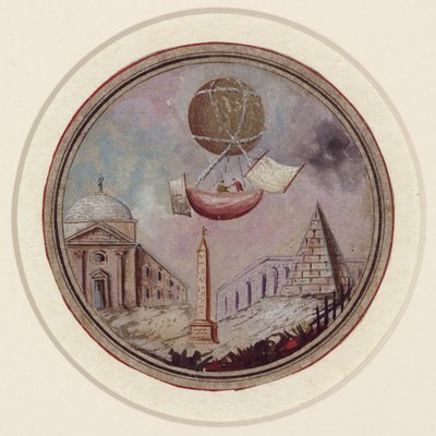 Erken bir balon felaketi, c 1785 by Frederick (attr. to) Barnard
