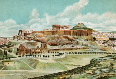 Atina, yaklaşık 1920 (litografi) by . .
