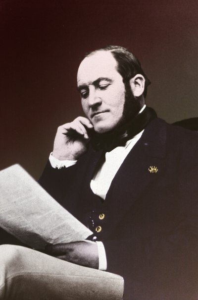 Baron Georges Eugene Haussmann. 1865 dolaylarında (s/b fotoğraf) by . .