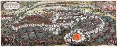 İsveç birlikleri ile Katolik Birliği (Kutsal İmparatorluk) arasındaki Lutzen Savaşı by . .