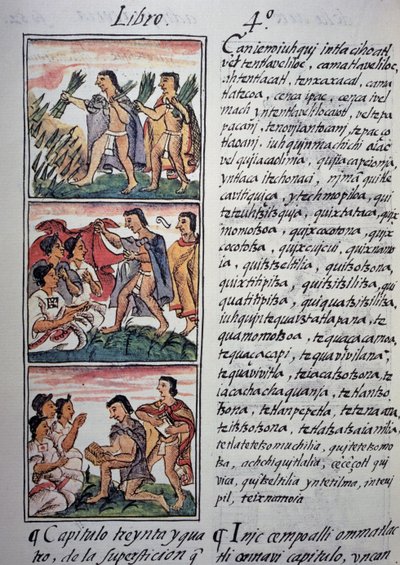 İnançlar ve batıl inançlar, Florentine Codex