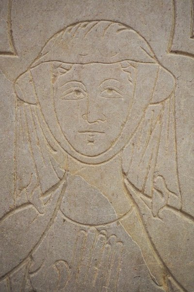 Burgundy, Lancharre, Chapaize 71460 komünü. Notre Dame kilisesinde, Isabelle de Vauvry by . .