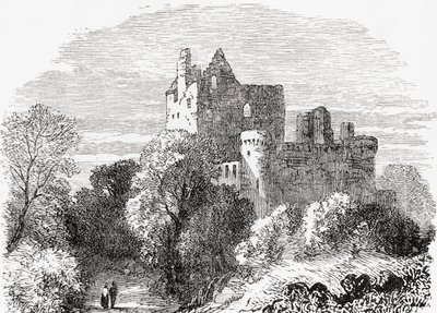 Craigmillar Kalesi, Edinburgh, İskoçya. by . .