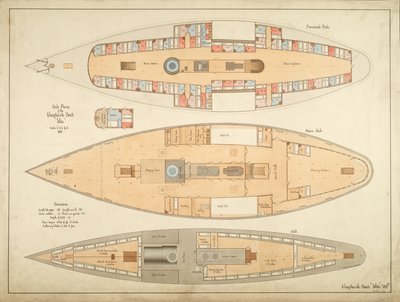 Choptank Tekne "Ida" Güverte Planları by . .