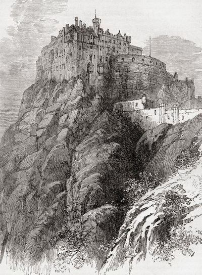 Edinburgh Kalesi, Castle Rock, Edinburgh, İskoçya. by . .