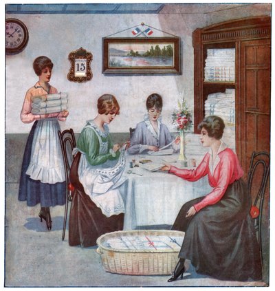 Evde nakış, c.1910-1920 by . .