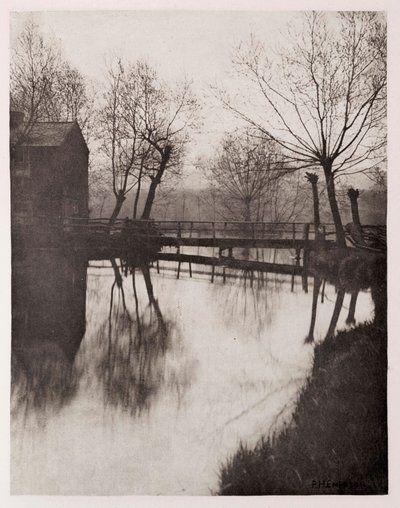 Chingford yakınlarındaki yaya köprüsü by Frederick (attr. to) Barnard