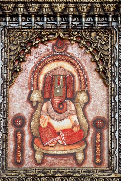 Ganesha veya Ganapati: fil başlı Hindu tanrısı. Dubai. Birleşik Arap Emirlikleri. by . .