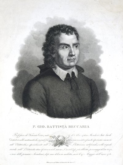 Giambattista Beccaria, İtalyan din adamı ve bilim adamı by Frederick (attr. to) Barnard
