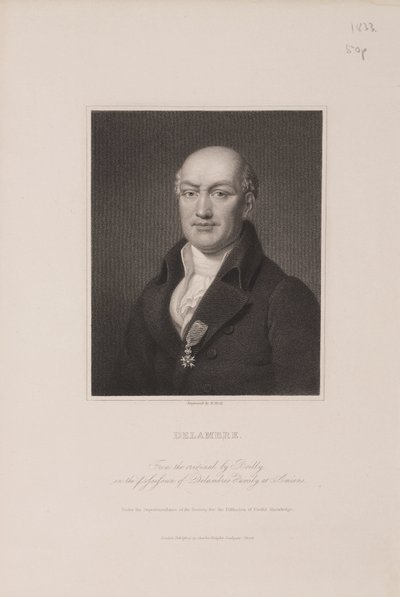 Jean Baptiste Joseph Delambre, Fransız astronom, 1810