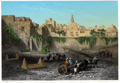 Kudüs, İsrail, yaklaşık 1840 (gravür) by . .