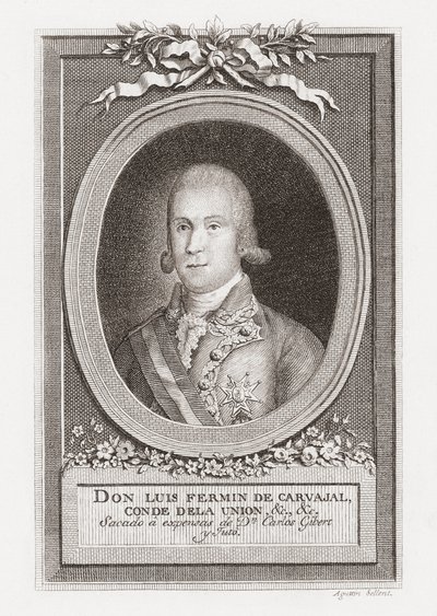 Luis Fermin de Carvajal, Birlik Kontu. Vesika. by . .
