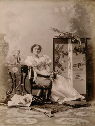 Lirik thater aktris - Tiyatro oyuncusu by Henry Charles Fehr