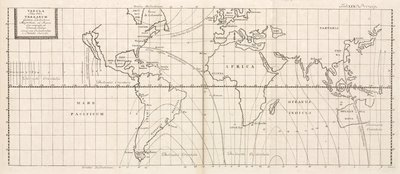 Magnetic map of the Earth by Frederick (attr. to) Barnard