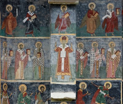 Manastır (manastirea Sucevita). Kilise. Dış. Koro. Güney kısmı. by . .
