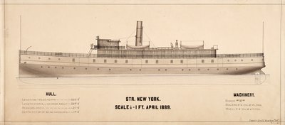 New York (Steamship: 1889) planları by . .
