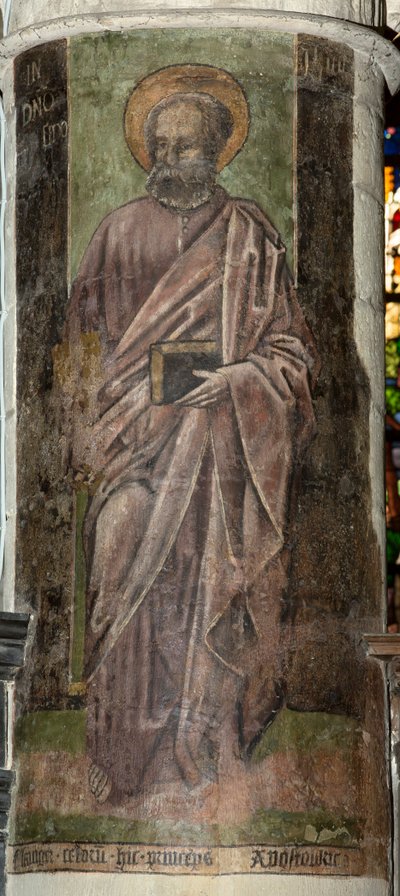 Parish kilisesi (Bizim Leydi Bölge Kilisesi). İç mekan. Koro. Duvar boyama. by . .