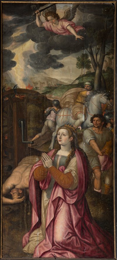 Bölge kilisesi (Parochiekerk Sint-Walburga). Üç Parçalı. by . .