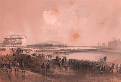 Piyemonte ordusu Sesia nehrini geçti by William Walcutt