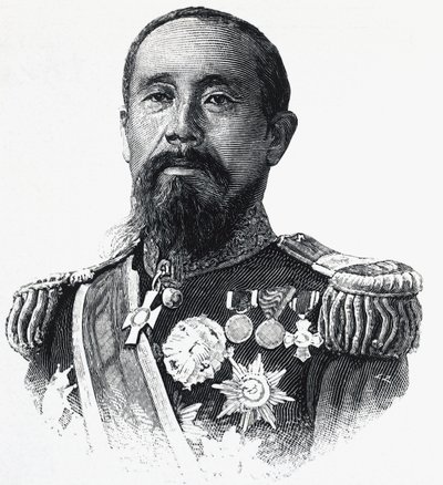 Ito Hirobumi'nin portresi (1841-1909), Japon politikacı by William Walcutt