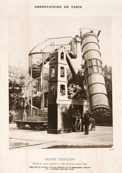Yansıtıcı teleskop, Paris Gözlemevi by Frederick (attr. to) Barnard