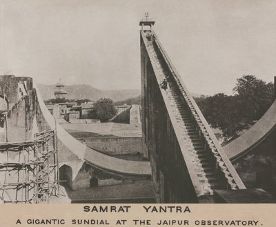 Samrat Yantra, Jaipur Gözlemevinde, Hindistan by Frederick (attr. to) Barnard