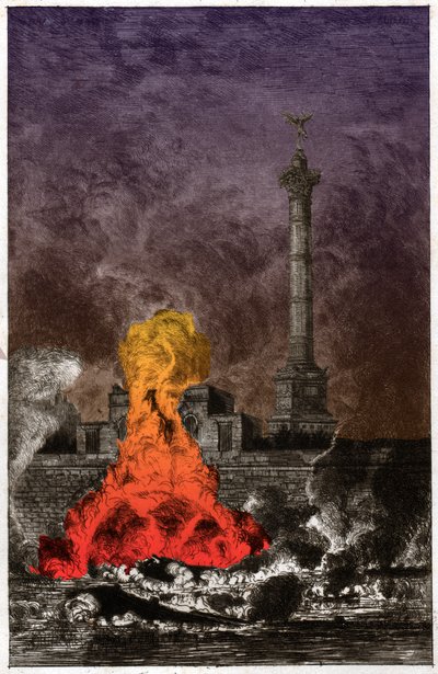 Paris Komünü. 1880 dolaylarında (gravür) by . .