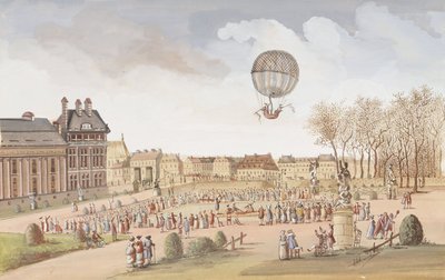 Hidrojen balonuyla ilk çıkış by Frederick (attr. to) Barnard
