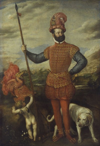 askeri kostümlü adam by Tiziano Vecelli