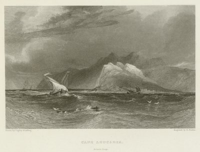 Cape Leucadia, Aşıklar Sıçrayışı by after A.V. Copley Fielding